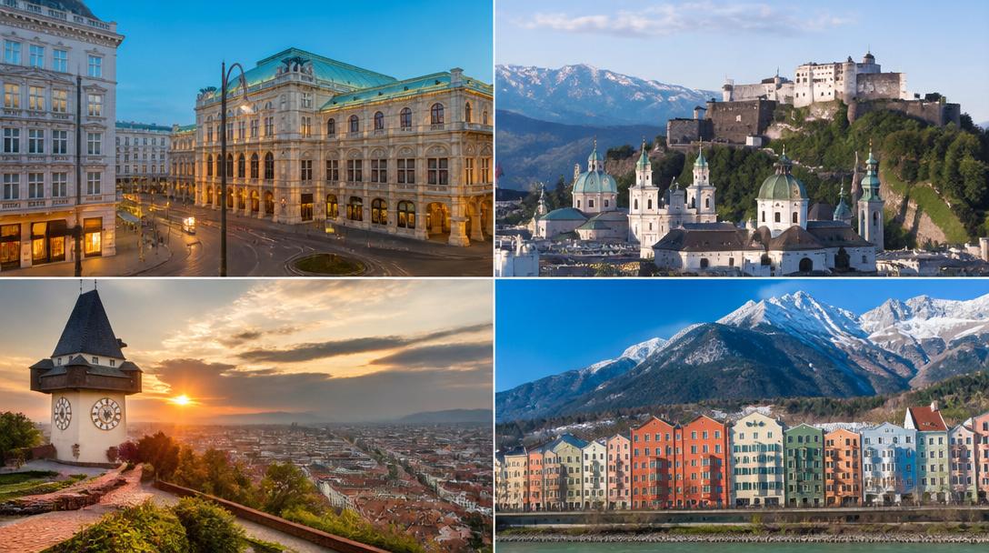 Wien Salzburg Graz und Innsbruck im Quiz