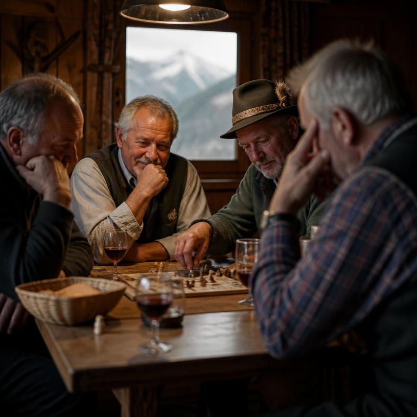 Knifflige Köpfe beim Stammtisch