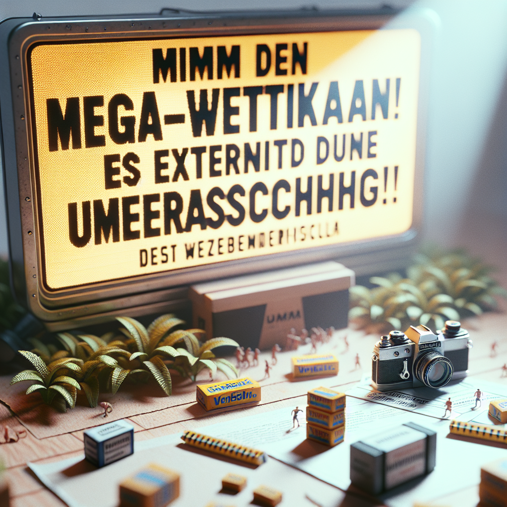 Nimm den Mega-Wettkampf an! Es erwartet dich eine Überraschung!
