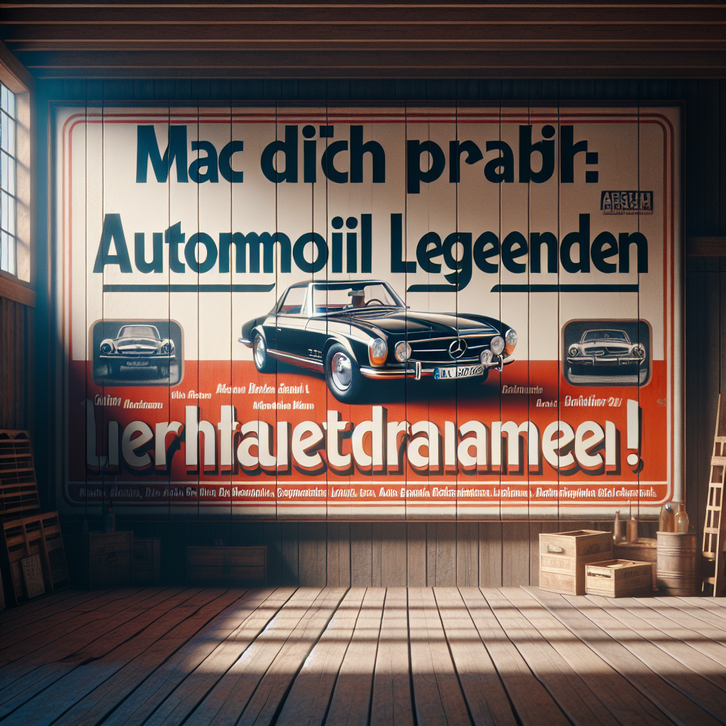 Mach dich bereit: Automobil Legenden Herausfordern!