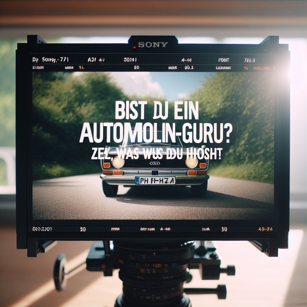 Bist du ein Automobil-Guru? Zeig, was du drauf hast!