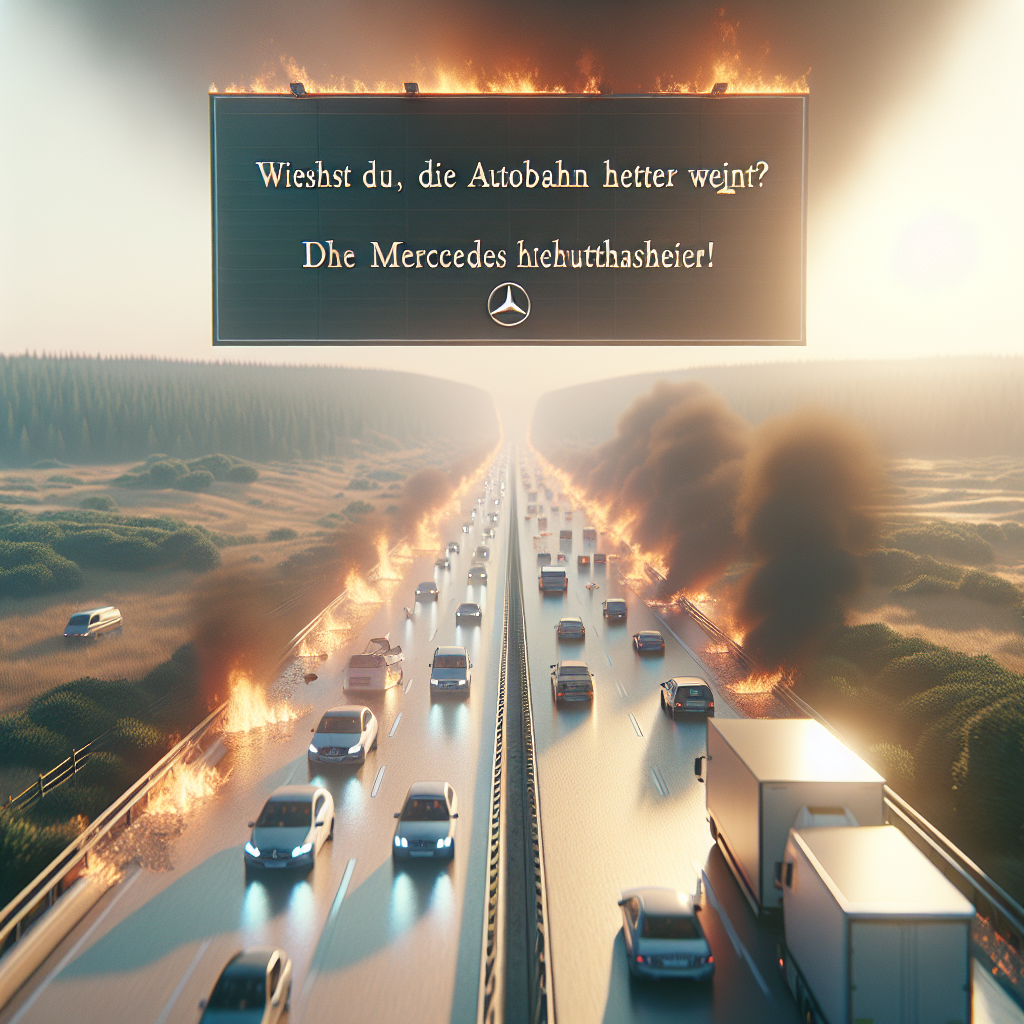 Weißt du, wo die Autobahn heißer wird? Die Mercedes Herausforderung!