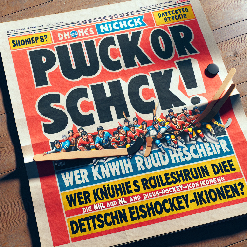 Puck oder Schock! Wer weiß wirklich Bescheid über die NHL und deutsche Eishockey-Ikonen?