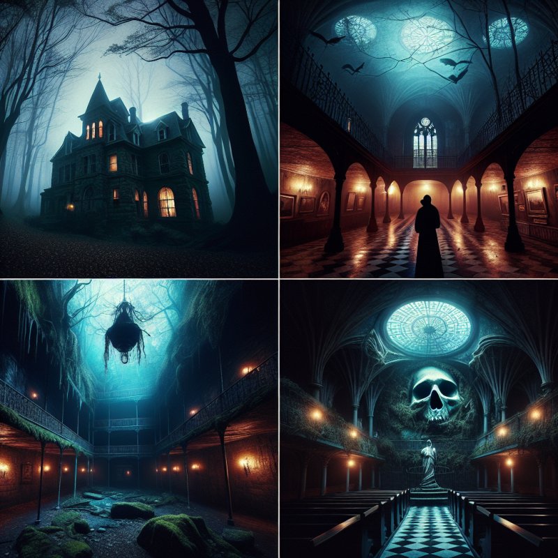 Schauerhafte Orte und ihre Geister